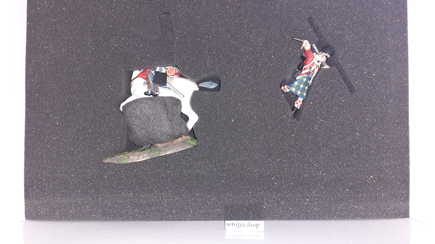 Britains 36064 Napoleonic Scots Grey Gordon Highlander waterloo 2009 1:32 S754