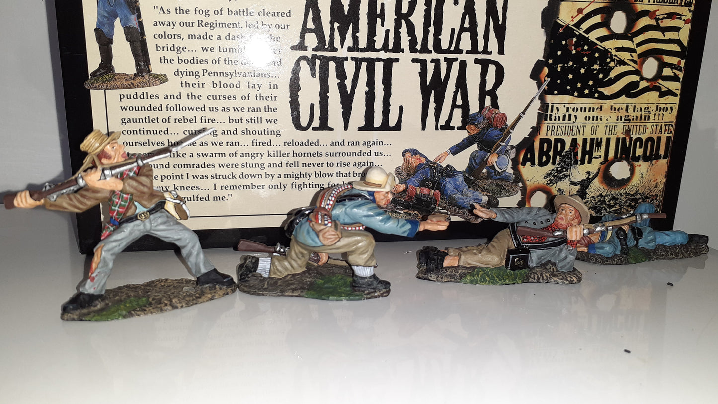 king and country Acw Confederate Defenders Acw08 1:30 metal boxed Wdb