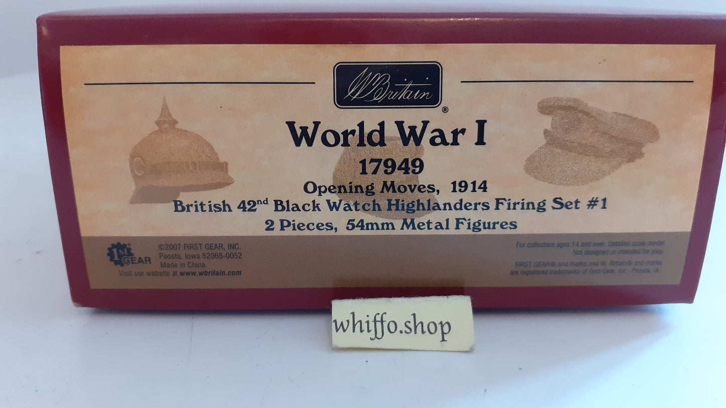 BRITAINS 17949 ww1 1914 british 42nd black watch highlanders 2007 1:32 S325