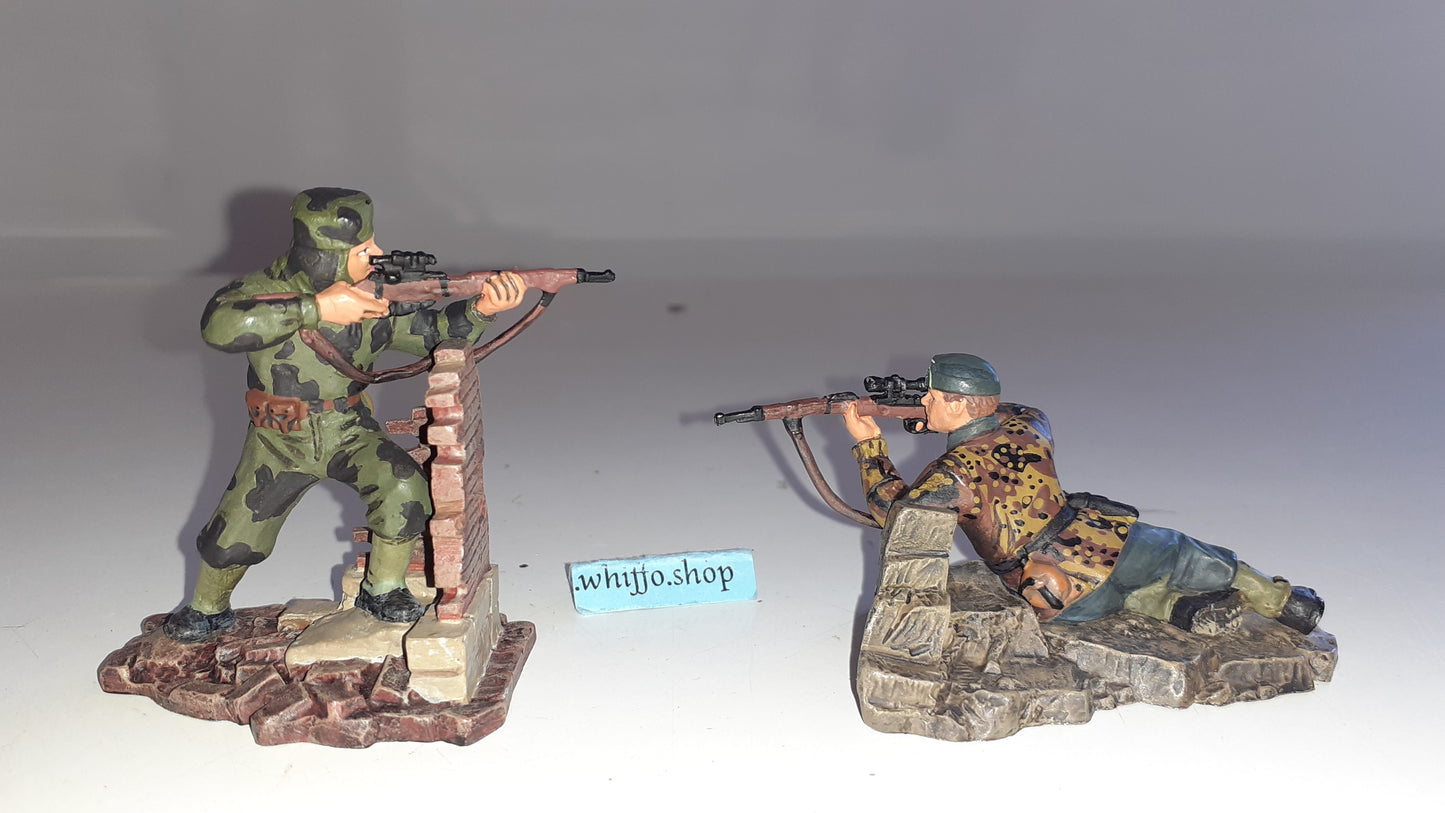 Britains 17392 deetail Ww2 Dueling Snipers German Russian 2001 1:32 s625