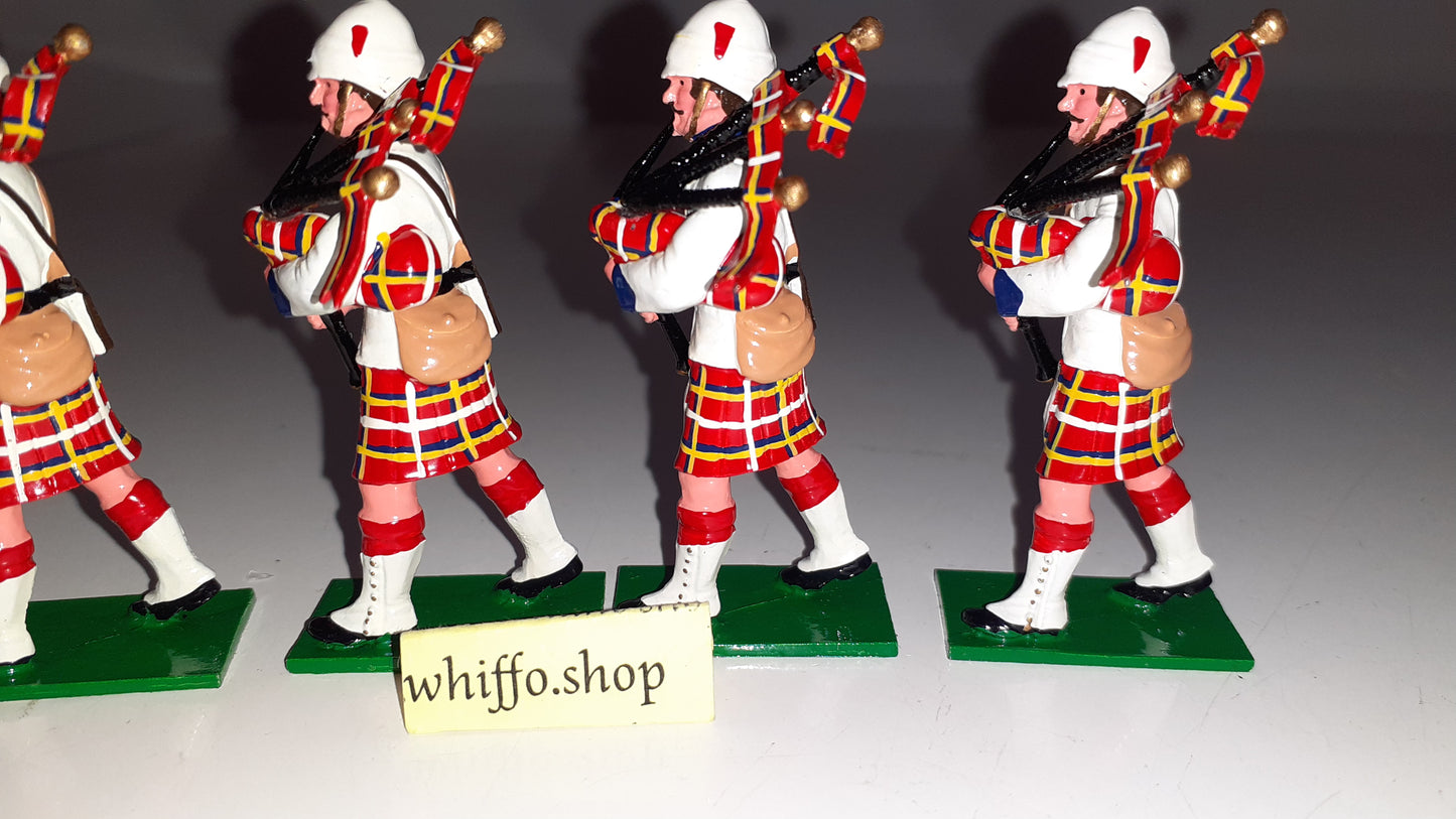 trophy miniatures 1991 Black Watch Pipers Sudan Egypt Boer Highlanders 1:32 s231