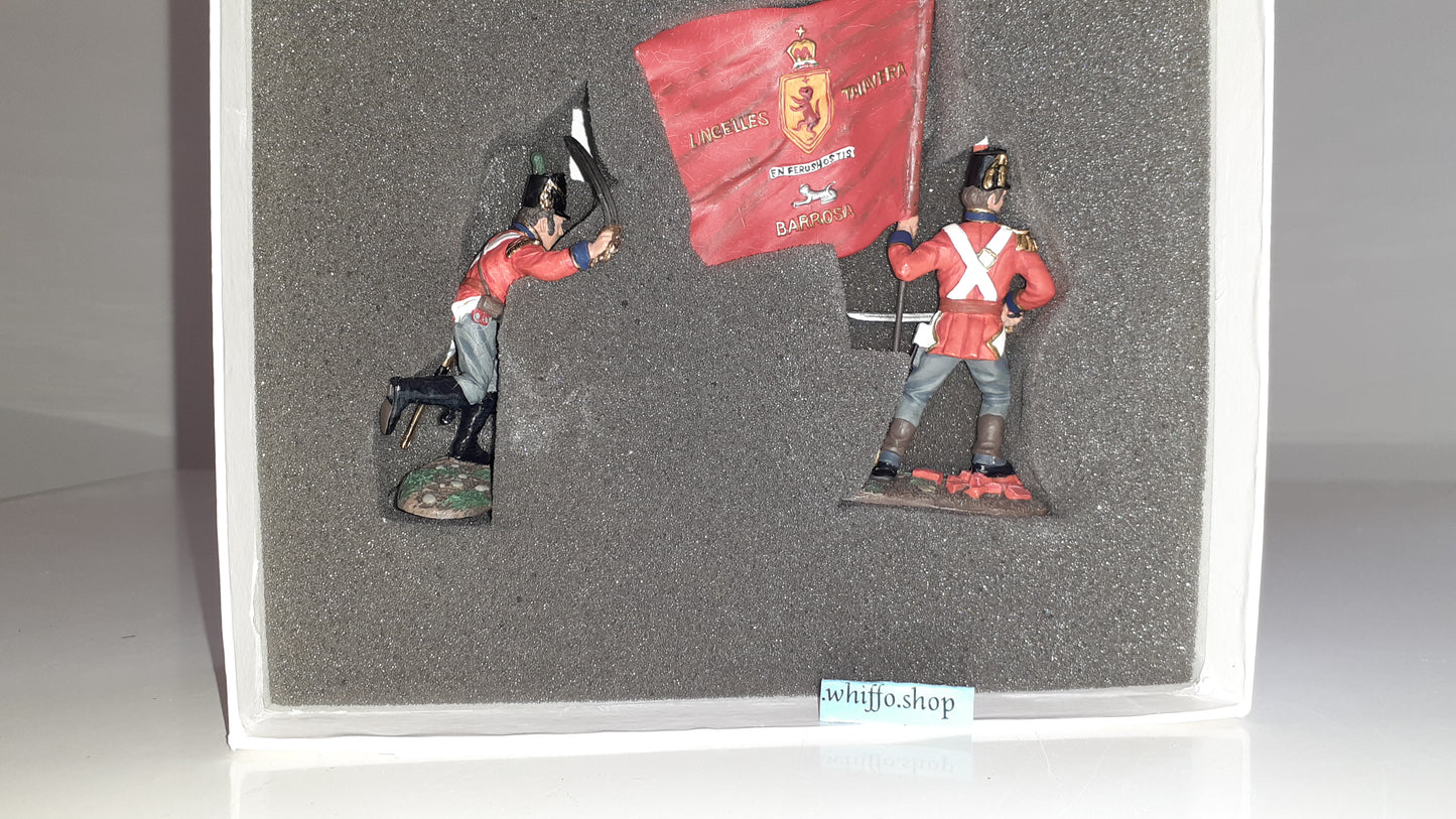 Britains 00149 2001 Coldstream Guards Waterloo Napoleonic 1:32 metal boxd S8b