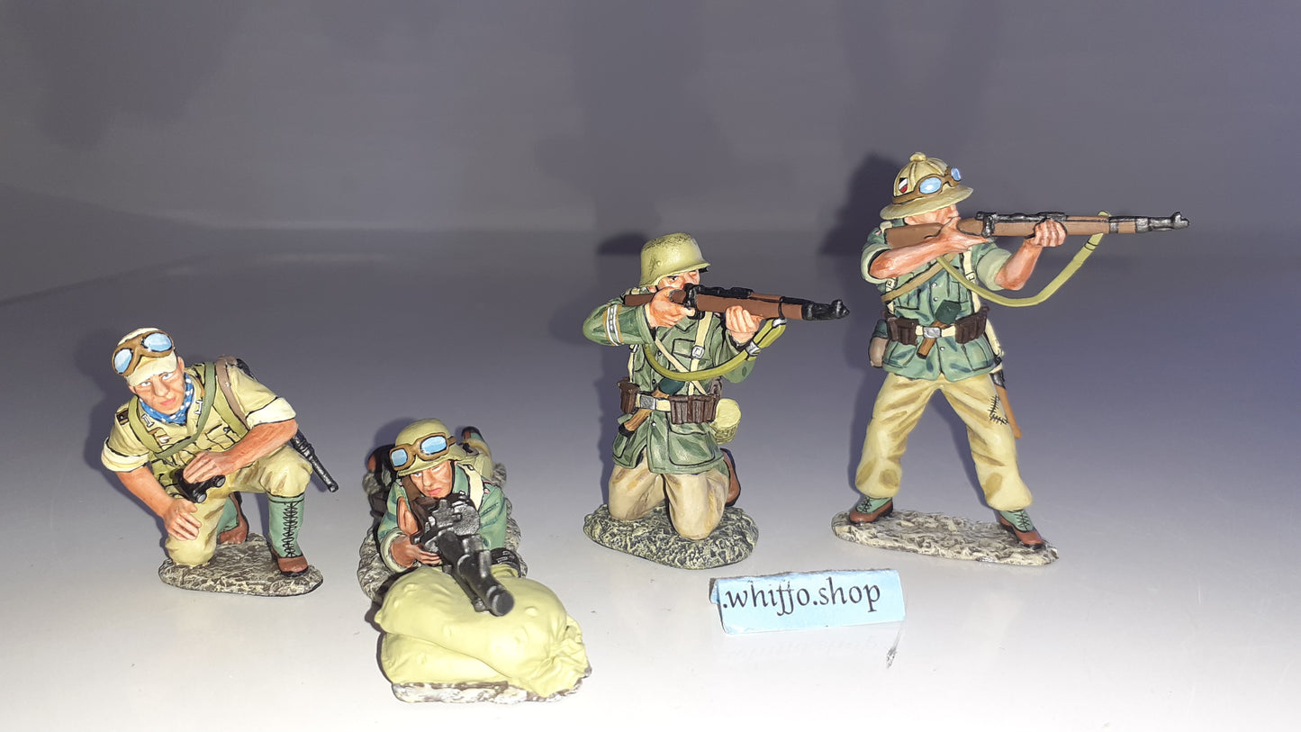 King and country 2002 ww2 German Afrika Korps Fallschirmjager Mg 1:30 Ak21 S172