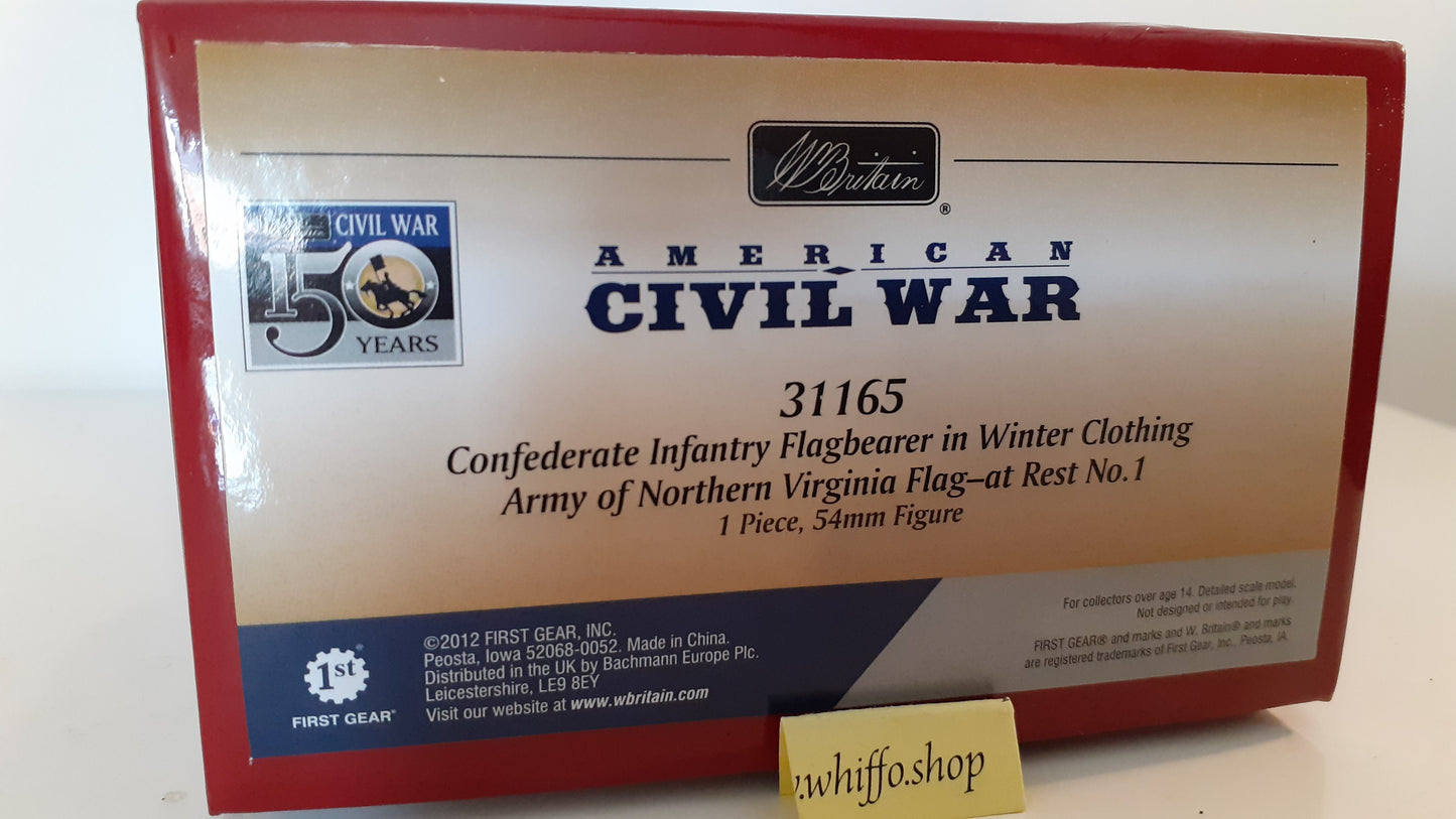 Britains 2012 31165 Acw Confederate Bearer boxed 1:32 S5