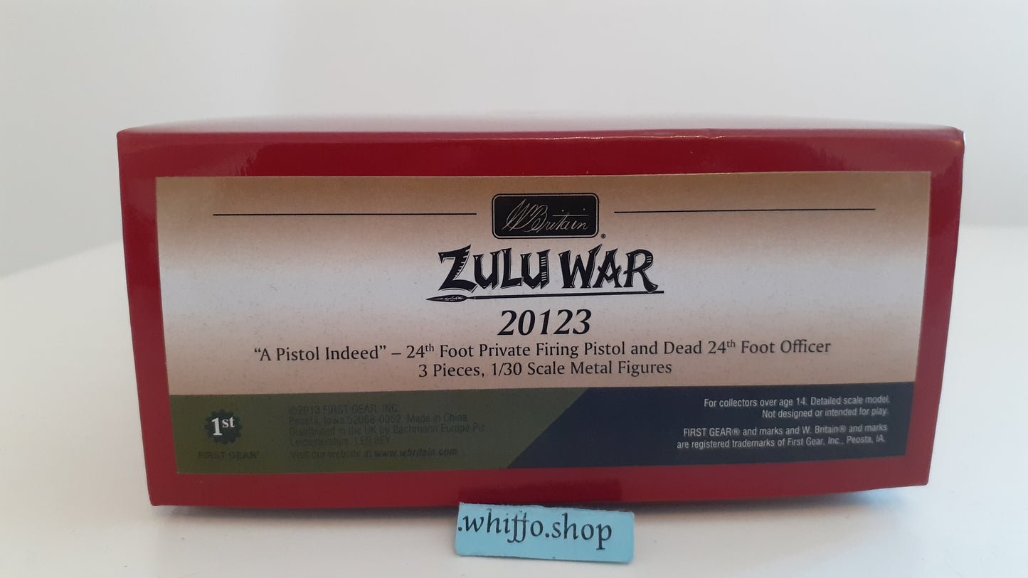 Britains 20123 Zulu wars 24th foot Pistol Indeed 2013 1:32 metal boxed b870