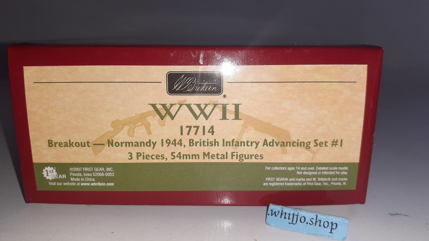 Britains 17714 Ww2 British Infantry D-day Normandy Bren 2007 1:32 Boxd S629