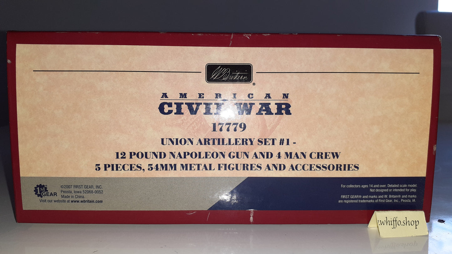 Britains 17779 Acw Union Artillery 12lb Napoleon Cannon 4 Crew 2007 Wdb