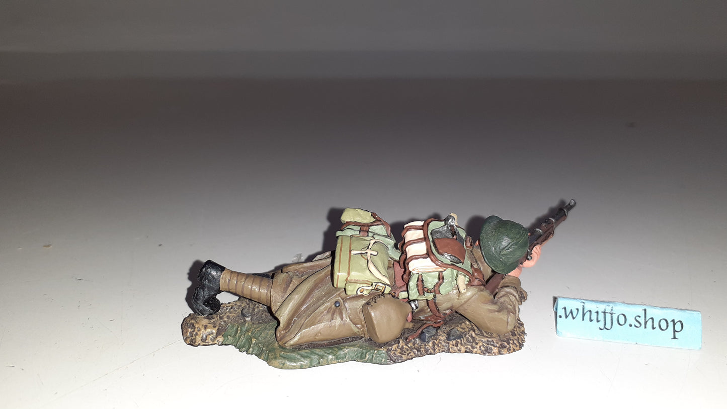 King and country Ww2 French Poilu Laying Firing Fob33 Fob033 boxed 1:30 Wb