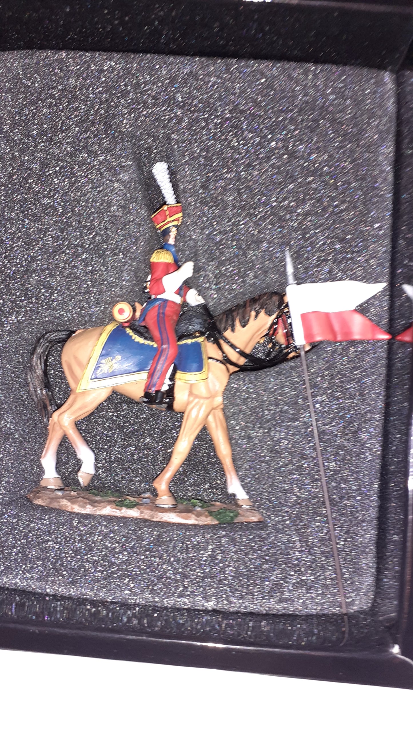 King and country Na159 Dutch Lancer Napoleonic Waterloo walking horse for sale box Wb