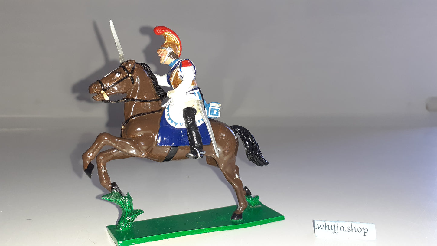 trophy miniatures 1991 Napoleonic War French Cavalry Trooper Wa11c 1:32 s842