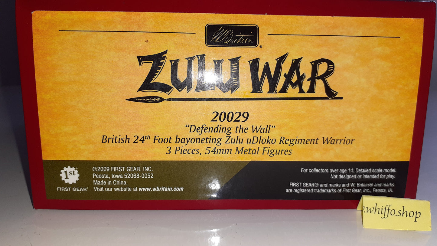 Britains Zulu War 20029 24th Foot Defending Wall Ltd Issue metal boxed 2009 Wdb