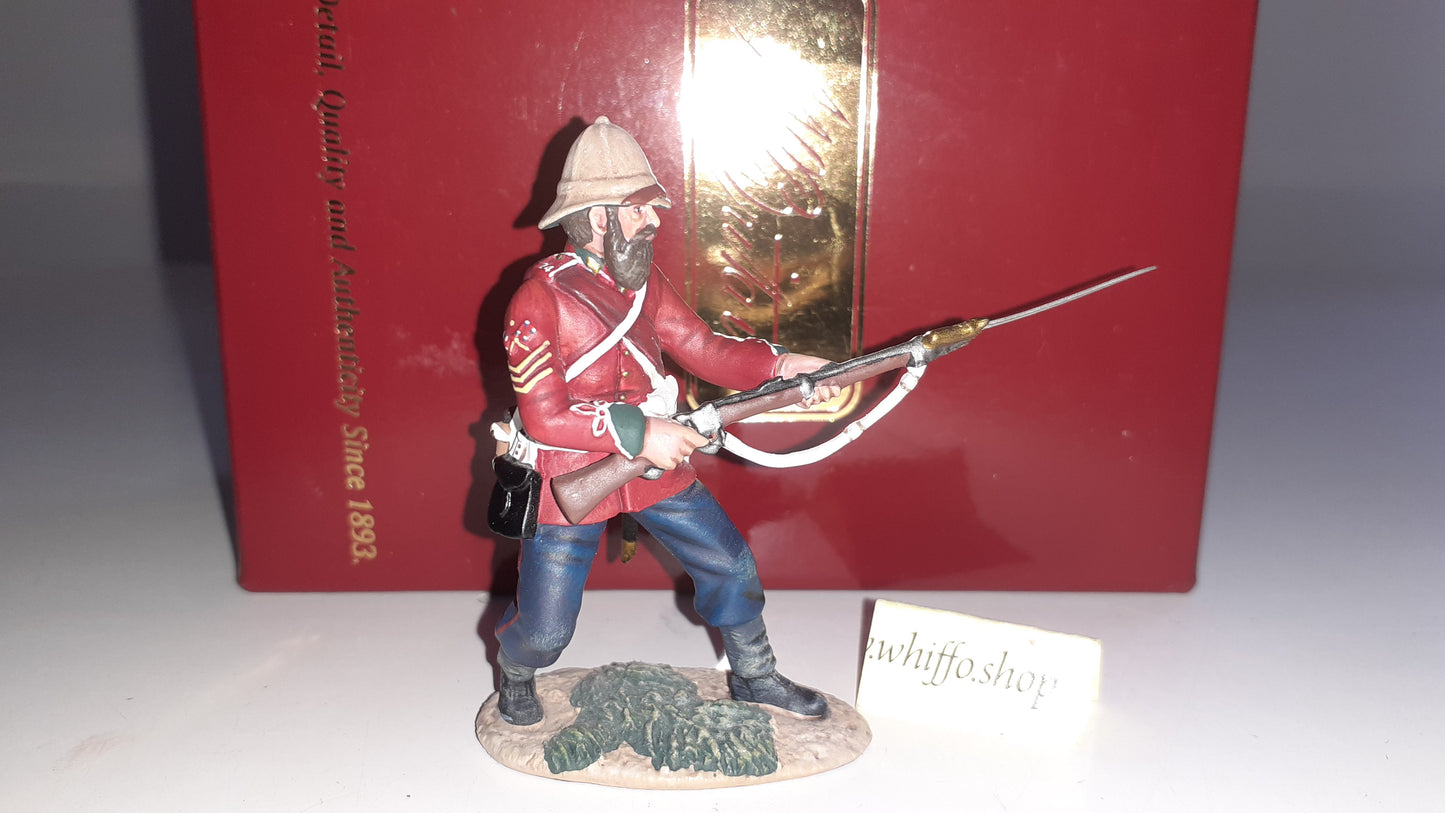 Britains 20174 Zulu wars 24th Foot Colour sgt Bourne 1:32 2014 boxed B1040