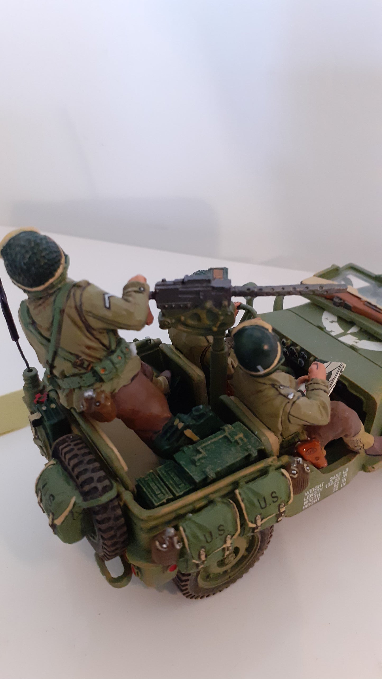 King and country ww2 US Army Willys Jeep D-day box 1:30 Dd075 Dd75 Wdb