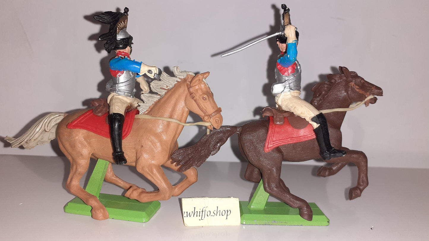 Britains deetail Waterloo French Cuiraissier Cavalry 1970s Made England 1:32 B2