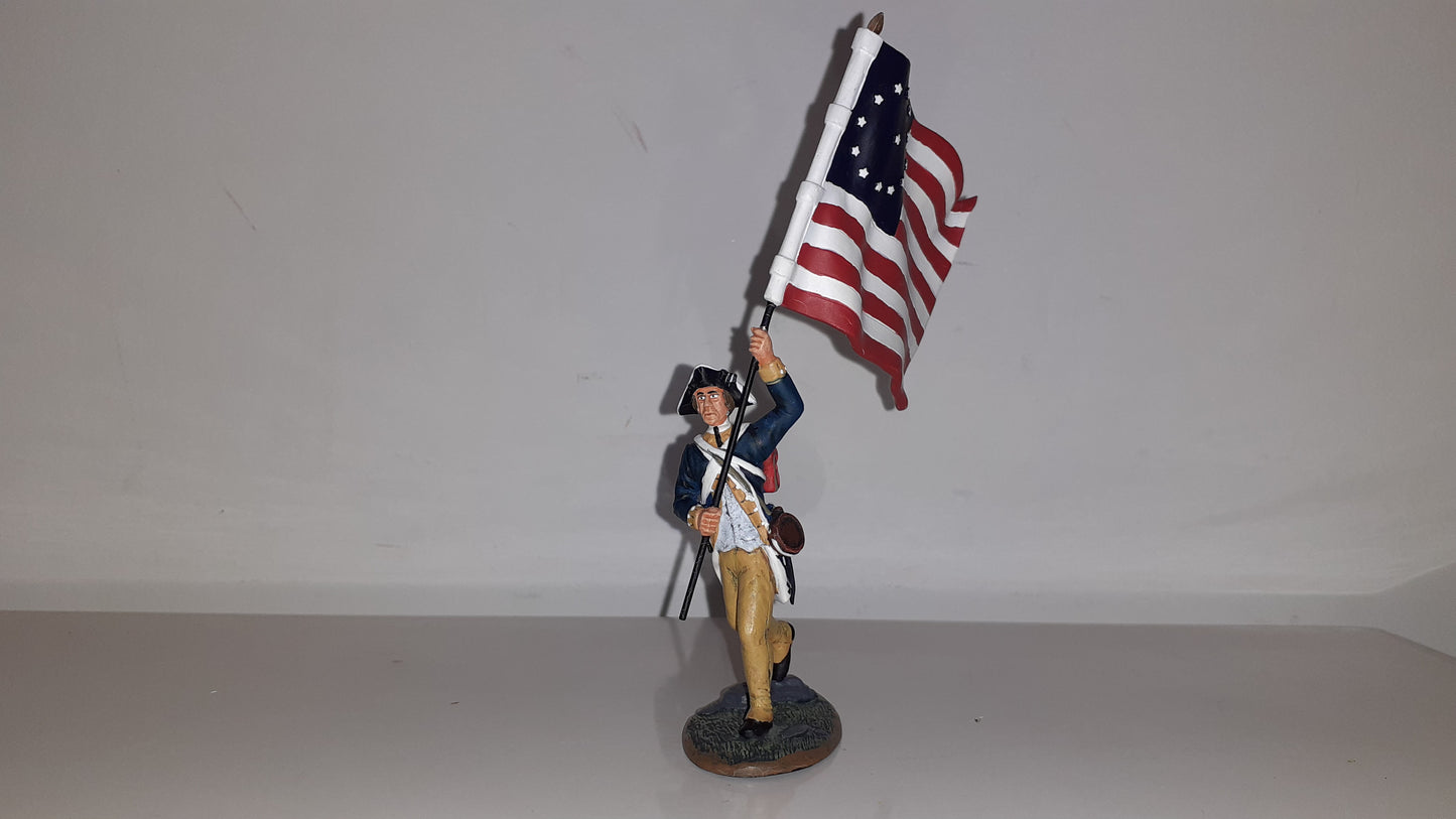 King and country Ar12 Awi 1st New York Revolution Flag 1776 boxed 1:30 1999 B11