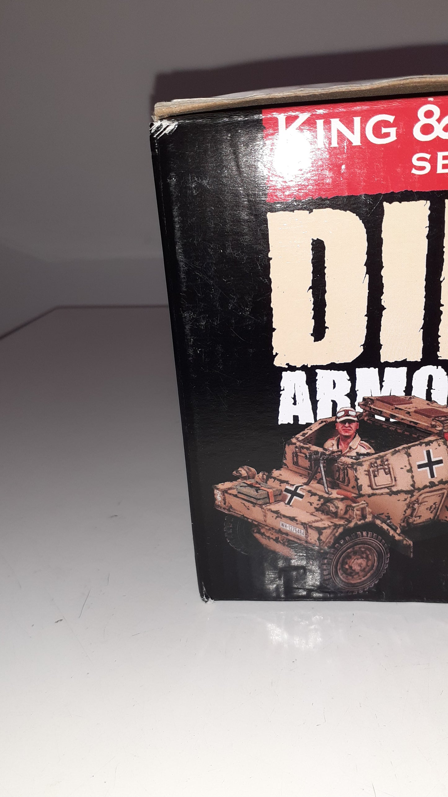 King and country ww2 Ak085 Afrika Korps Dingo Daimler Mg42 Tank boxed 2012 S580