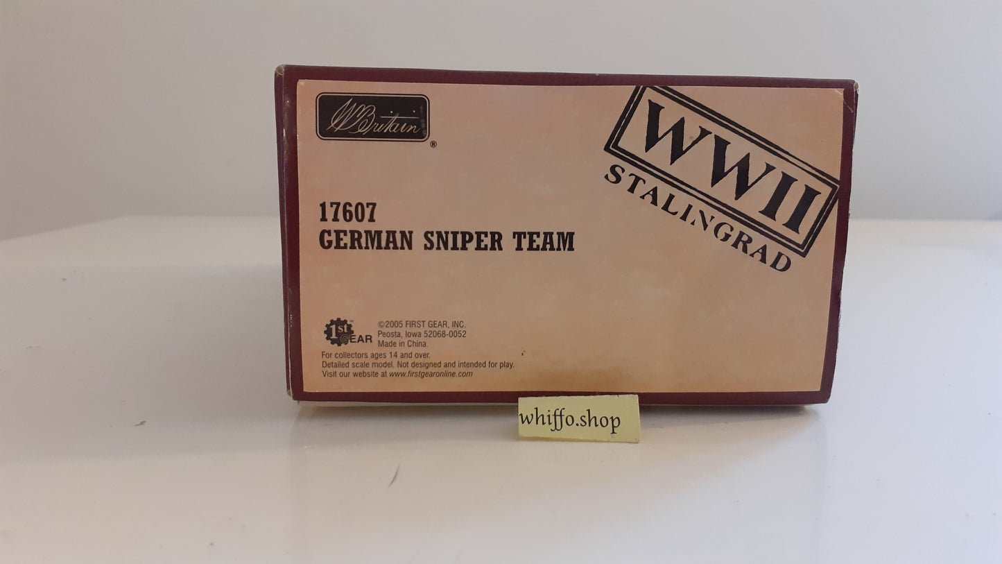 Britains 17607 Ww2 German Sniper Team 2005 1:32 metal S522