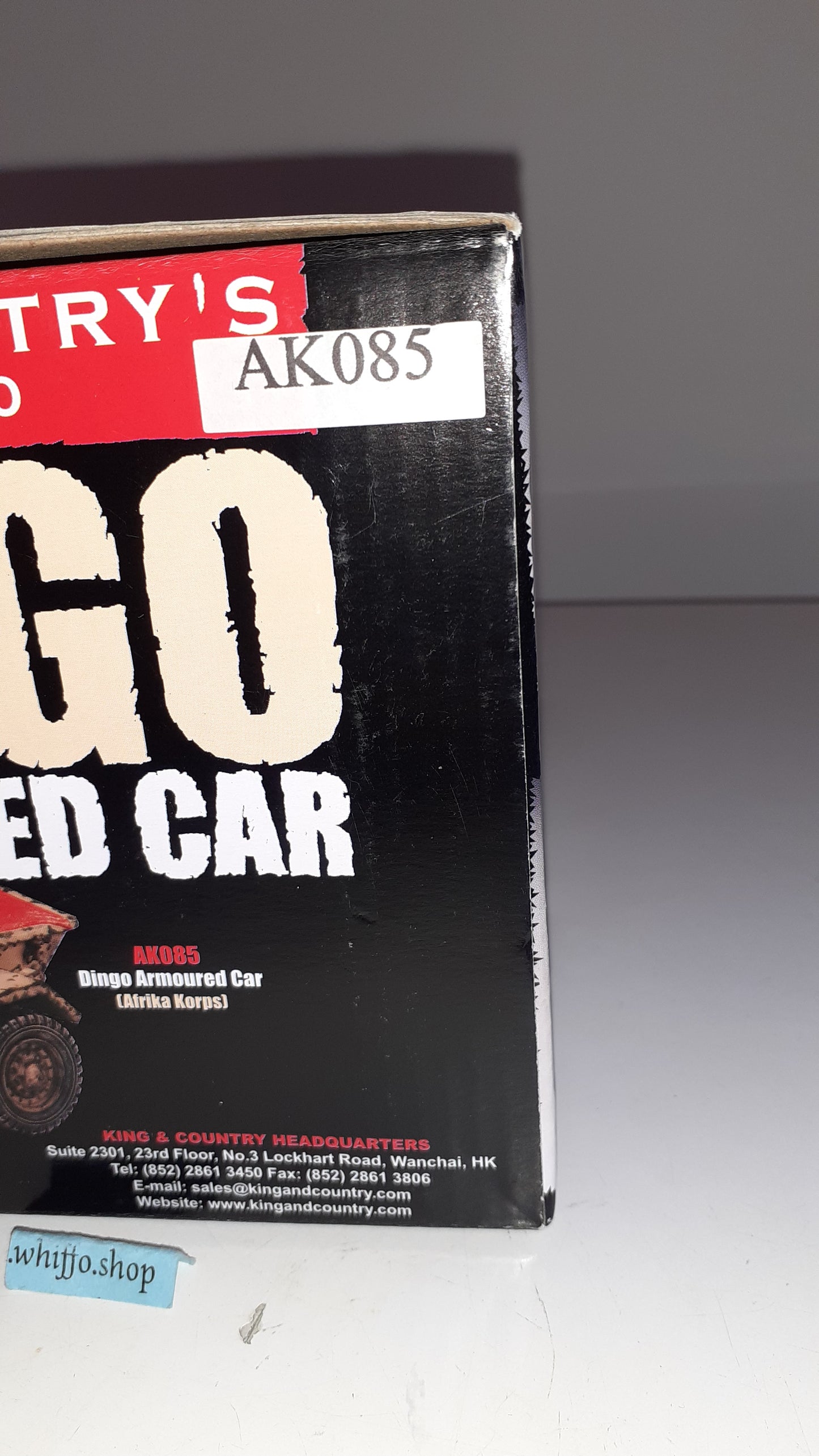 King and country ww2 Ak085 Afrika Korps Dingo Daimler Mg42 Tank boxed 2012 S580
