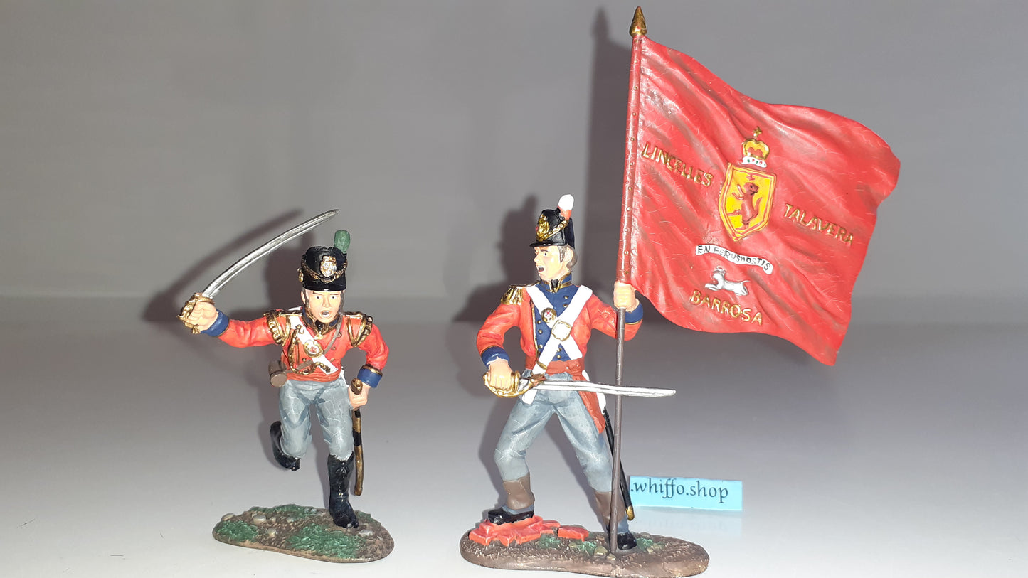 Britains 00149 2001 Coldstream Guards Waterloo Napoleonic 1:32 metal boxd S8b