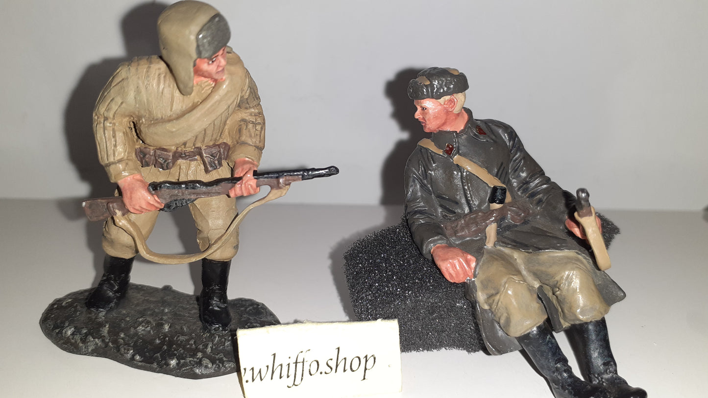 Britains 17591 T34 Russian Tank Support Infantry Riders 2005 1:32 S1