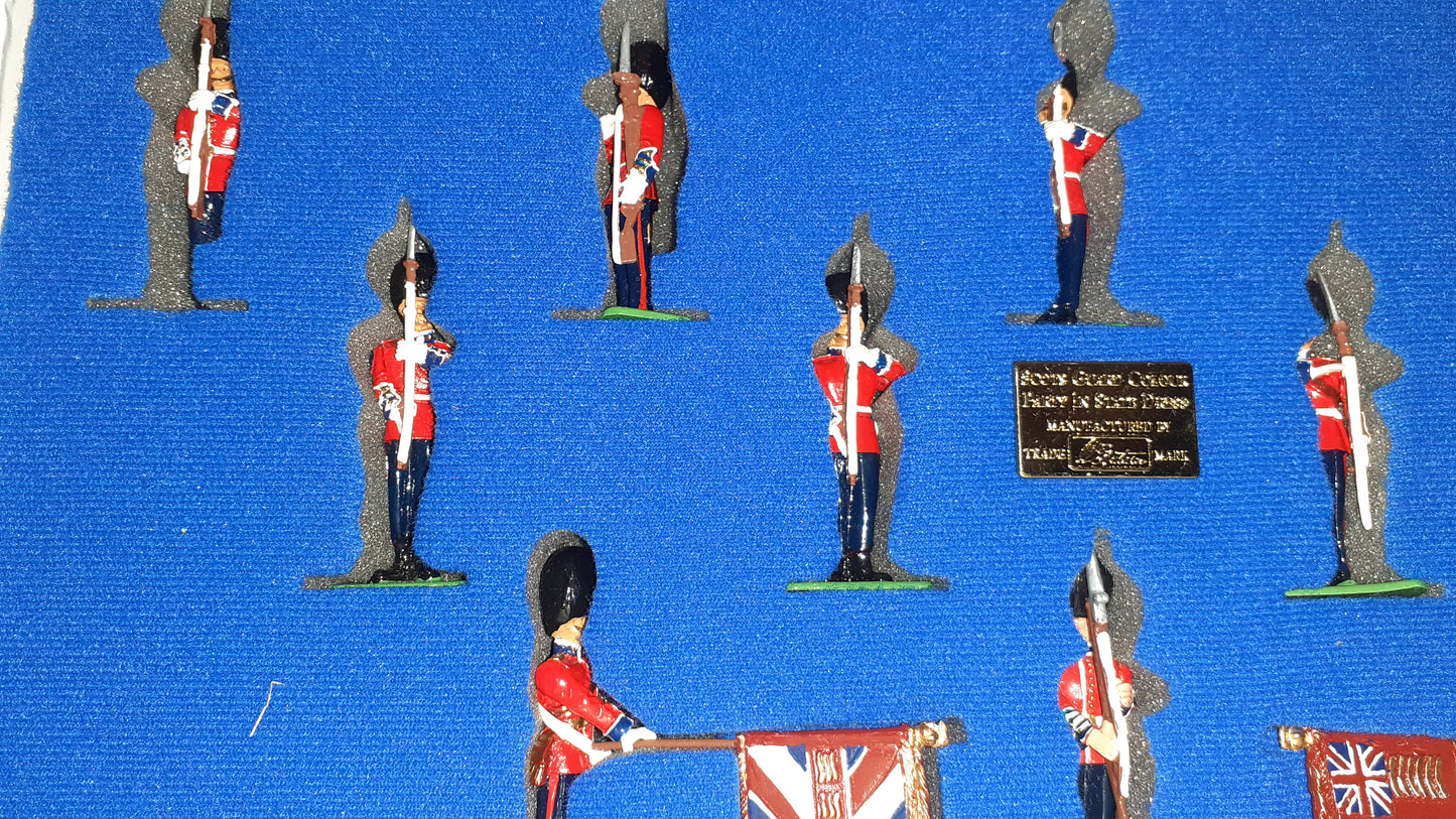 Britains 00215 1999 Limited Edition Scots Guard Colour Party 1899 1:32 boxed S7