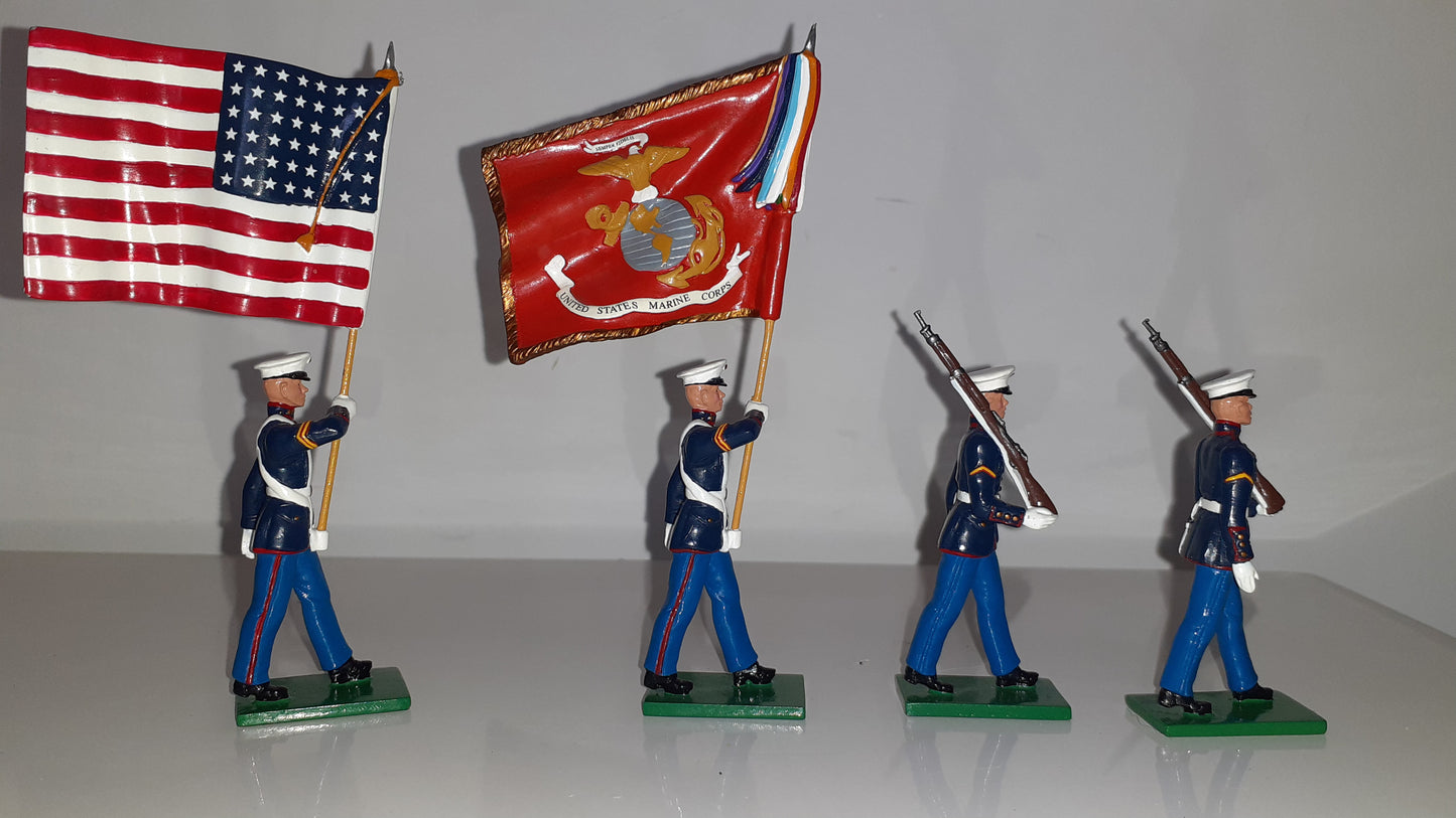 BRITAINS 17917 Usmc US Marines Color Party 2007 Limited edition 1:32 s8