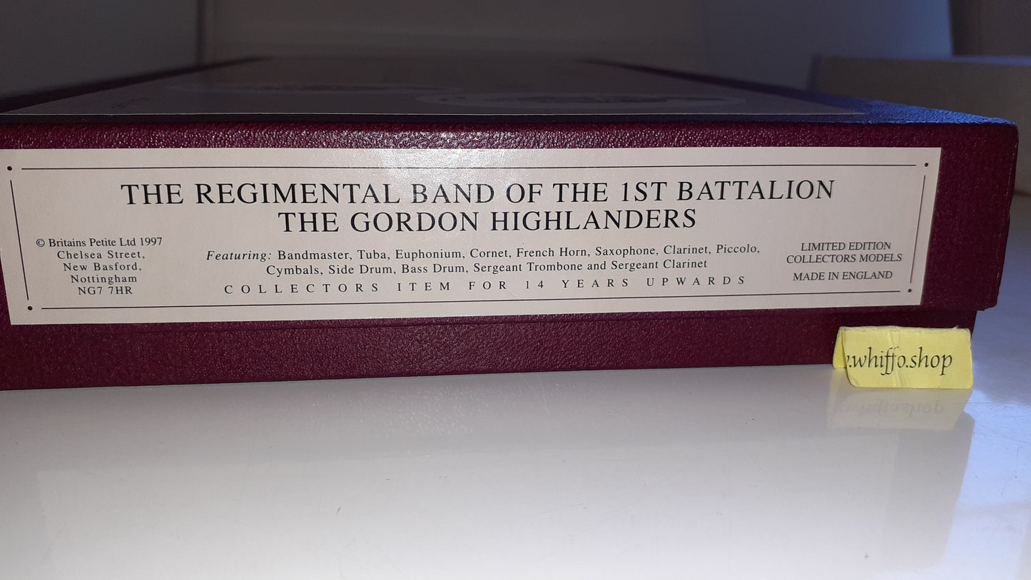 Britains Hamleys 00028 1st Battalion Gordon Highlanders Regimental 1997 boxed Ltd S7