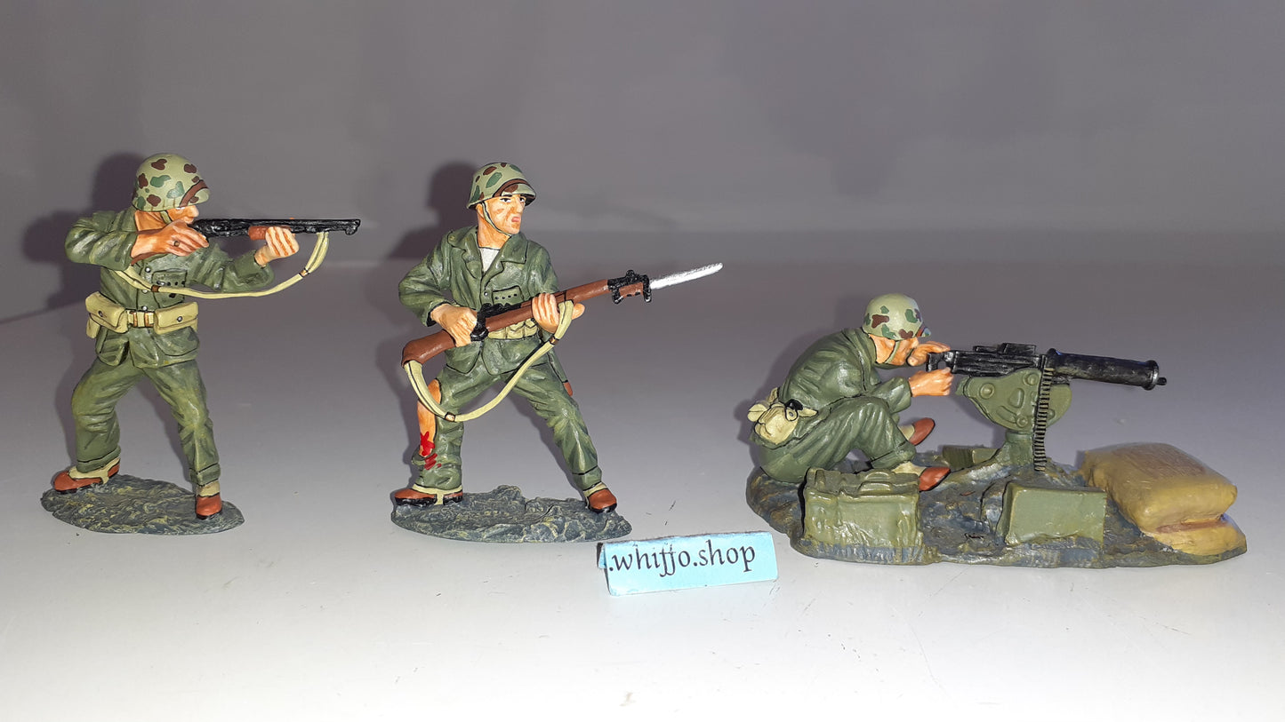 King and country ww2 iwj18 50 Cal usmc iwo jima boxed 2001 S562