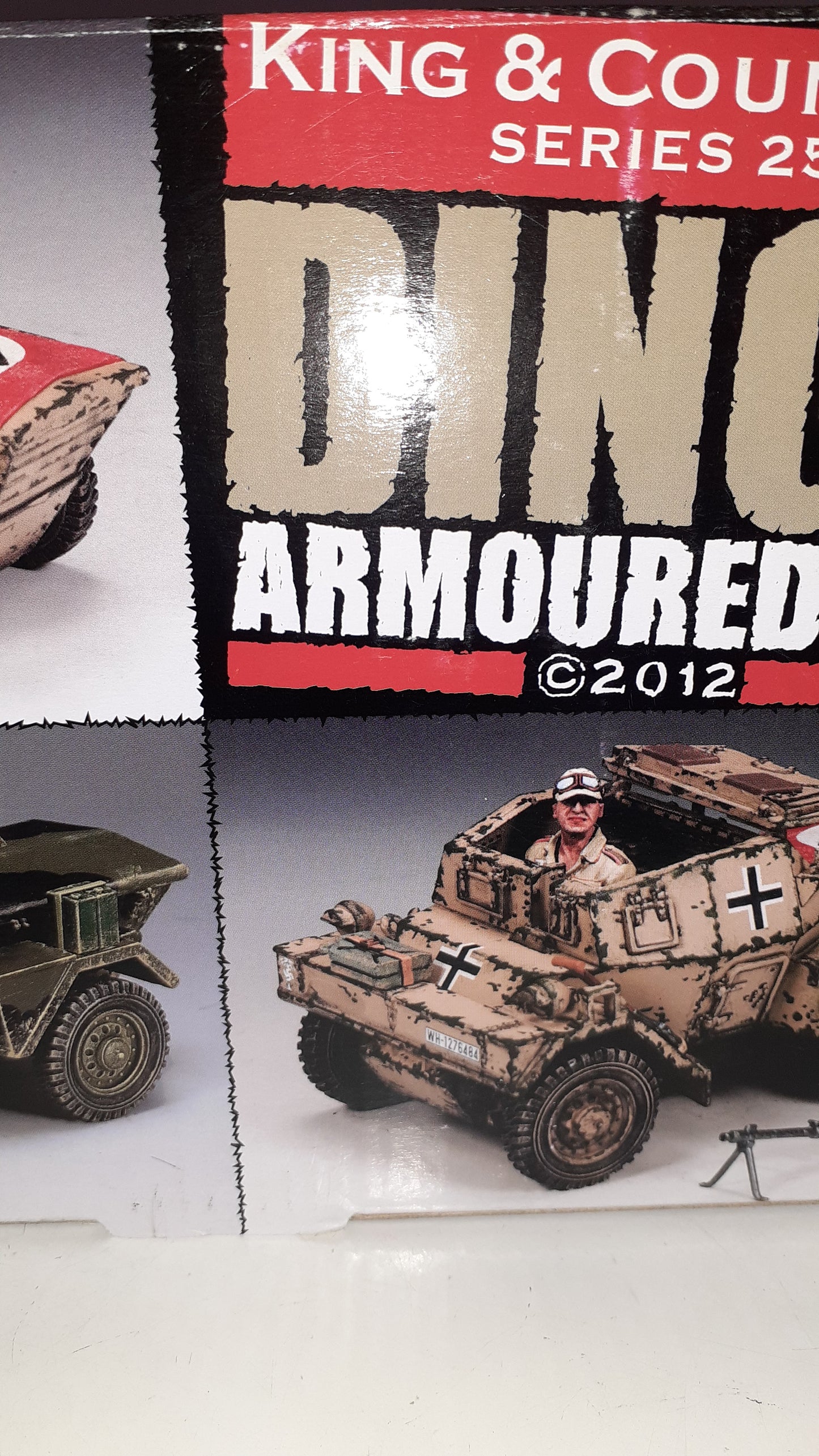 King and country ww2 Ak085 Afrika Korps Dingo Daimler Mg42 Tank boxed 2012 S580