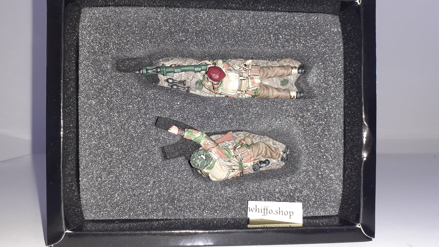 King and country Ww2 Mg018 Paras Piat Gun Arnhem 2010 boxed 1:30 S546