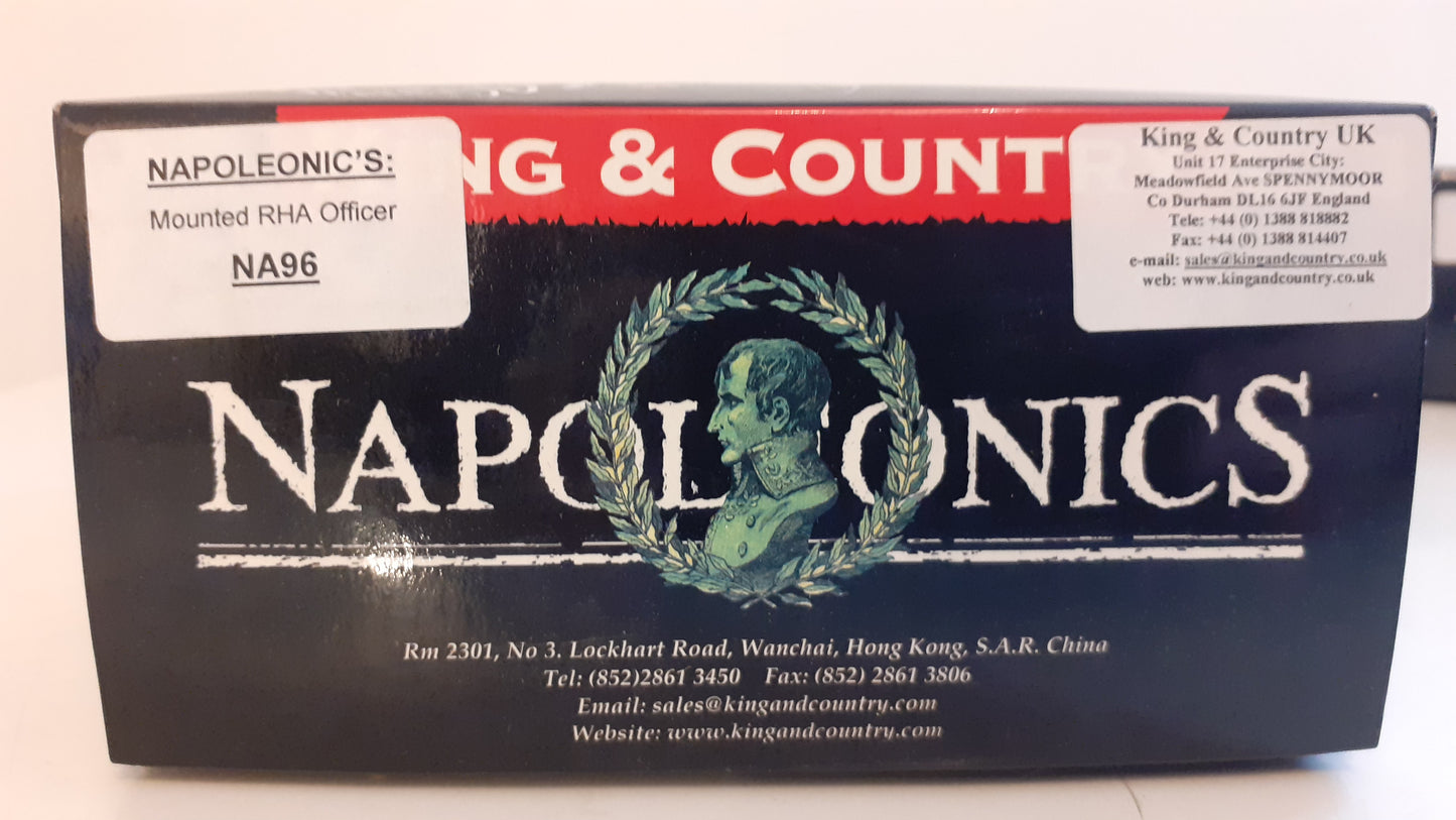 King and country rha officer artillery Napoleonic mounted boxd 1:30 na096 na96 s454