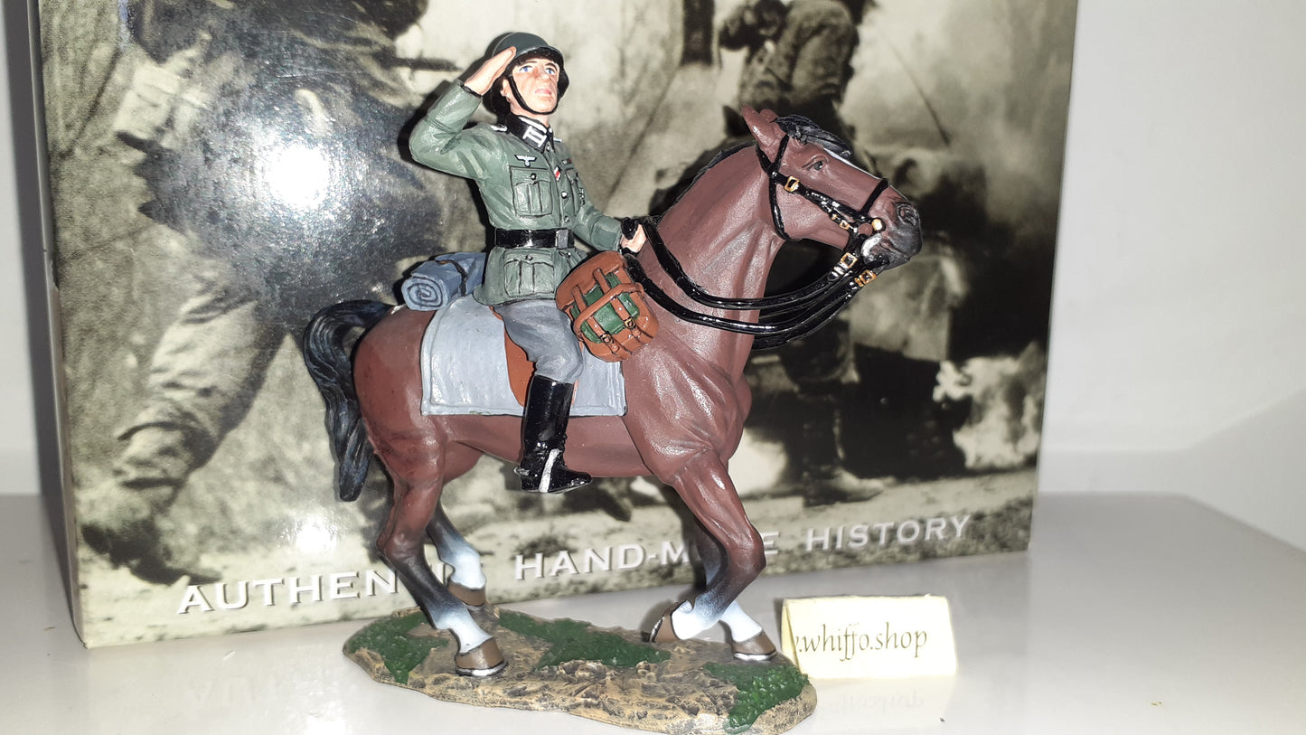 King and country fob056 German Ww2 Wehrmacht Mounted Officer boxed 1:30 S6