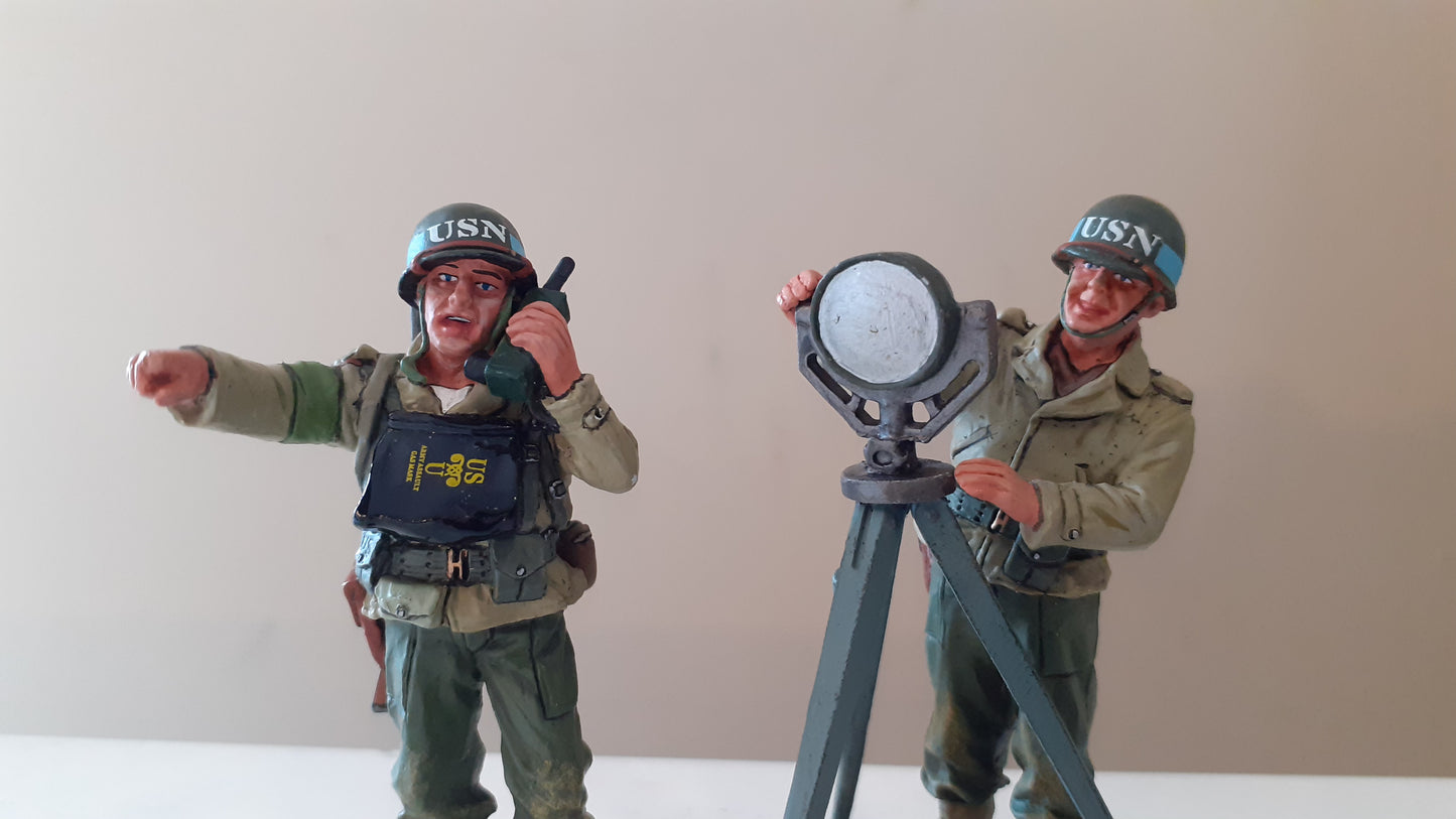 King and country Dd132 Ww2 D-day Us Navy Beach Master boxed Wb
