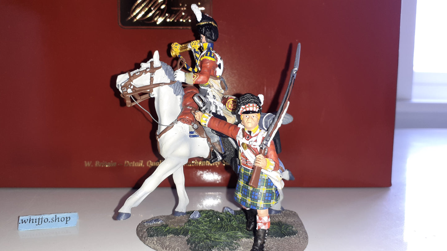 Britains 36061 Napoleonic Scots Grey Gordon Highlander waterloo 2009 1:32 S754