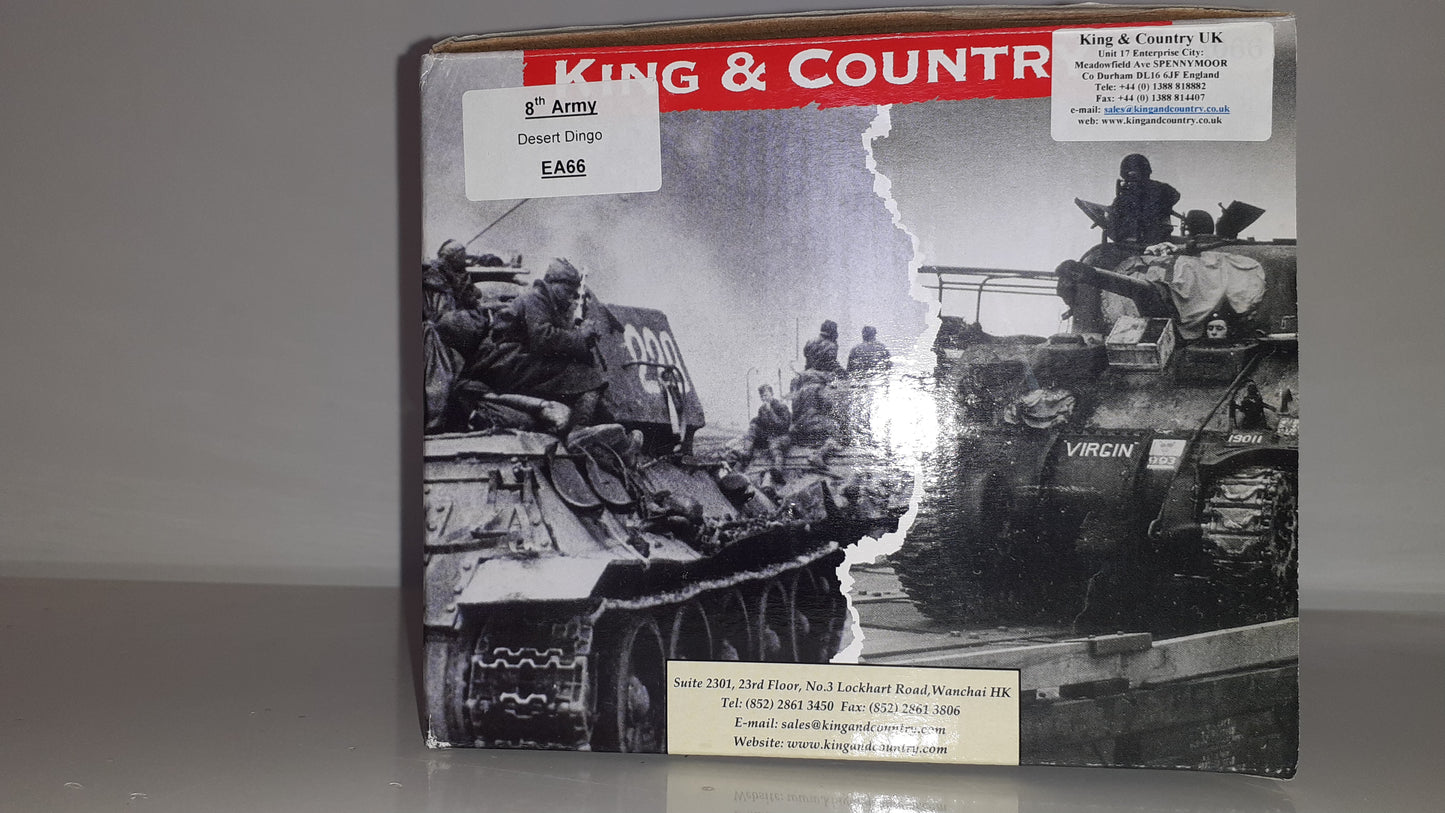 King and country ww2 Ea66 8th army Desert Dingo Daimler Tank boxed 2012 Wdb1