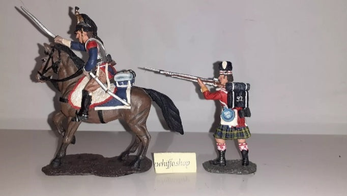 Britains 17257 Cuiraissier Versus 92nd Highlander Waterloo 2001 boxed S8