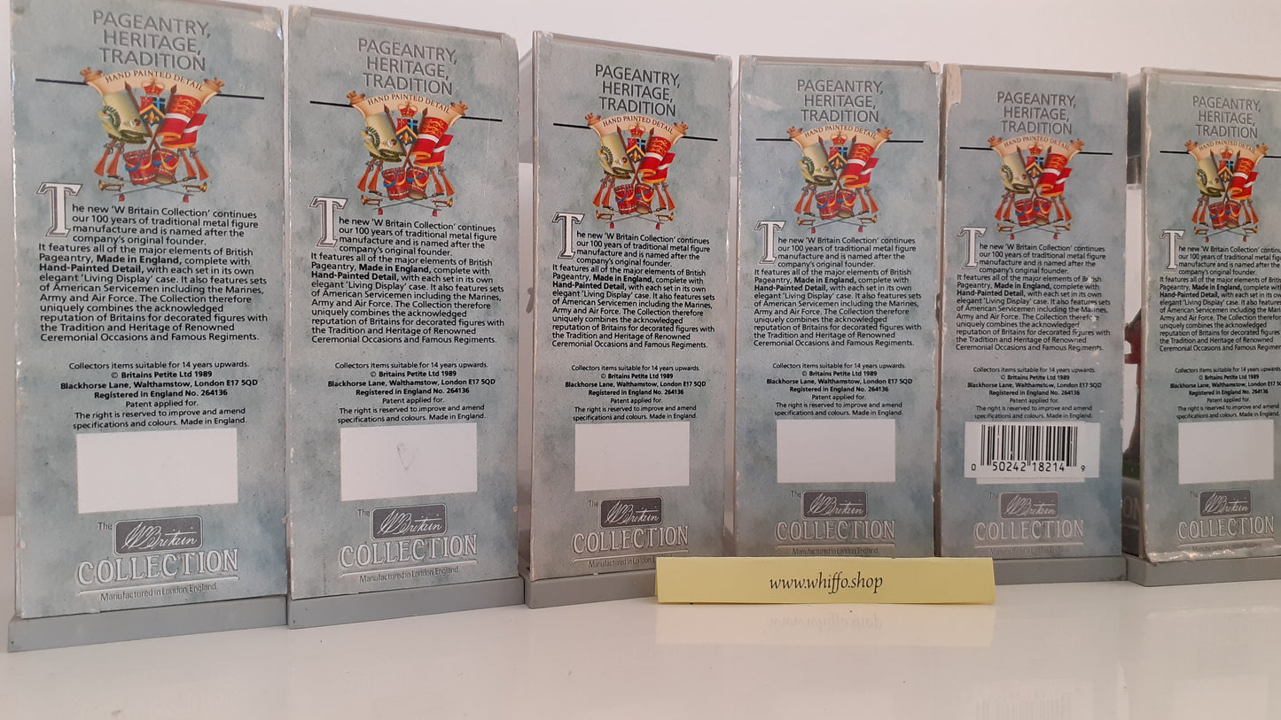 Britains 1989 Ceremonial Guards Pipers 6 Figures boxed boxed 1:32 S1