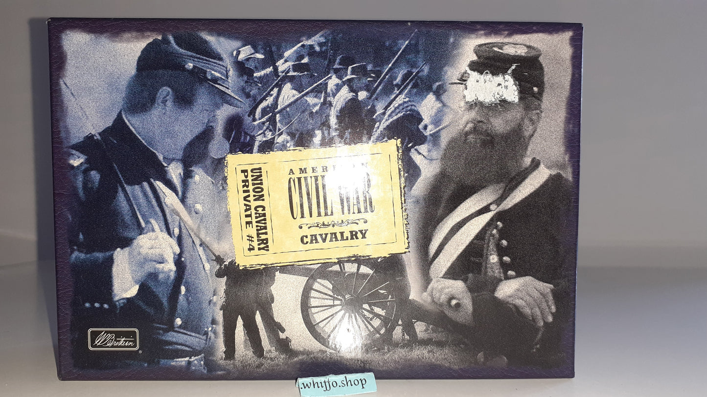 BRITAINS 17401 Acw Union Cavalry Rifle Wild West Boxed 2002 Metal 1:32 S623