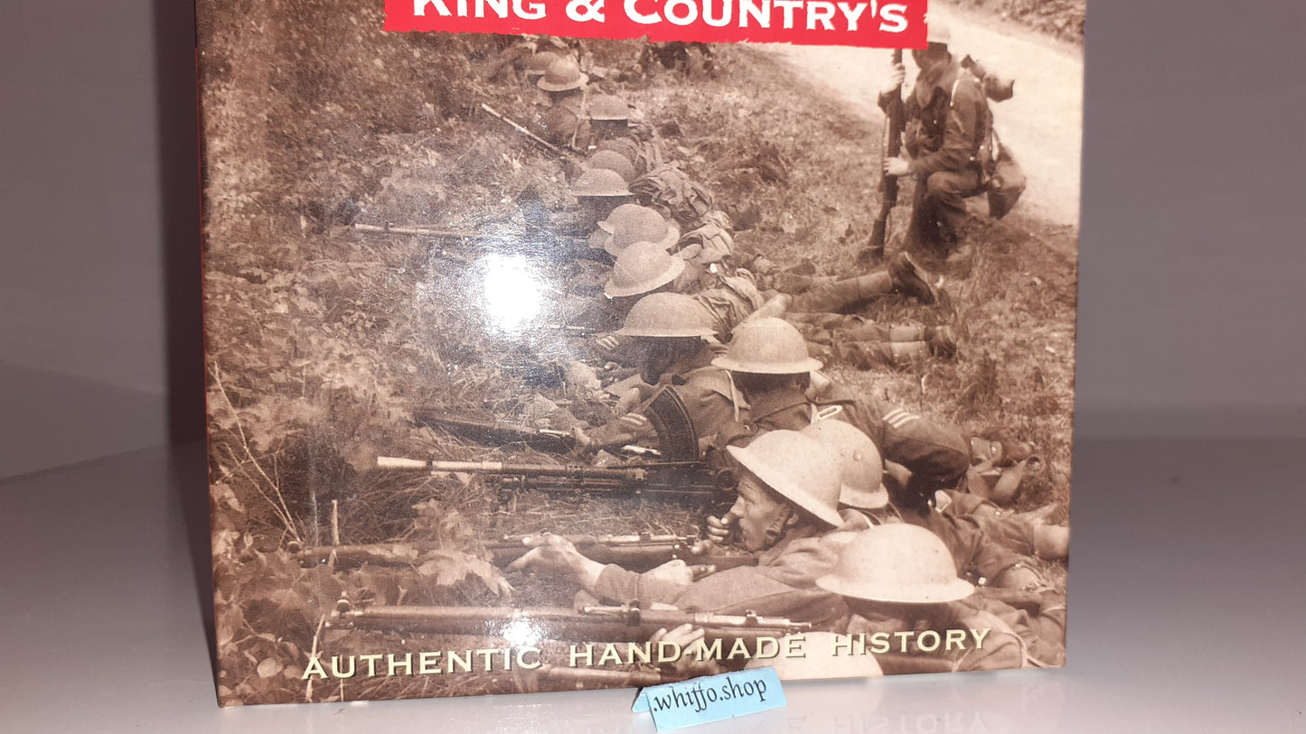 King and country Ww2 British Laying Firing Gun Fob27 Fob027 boxed 1:30 Wb