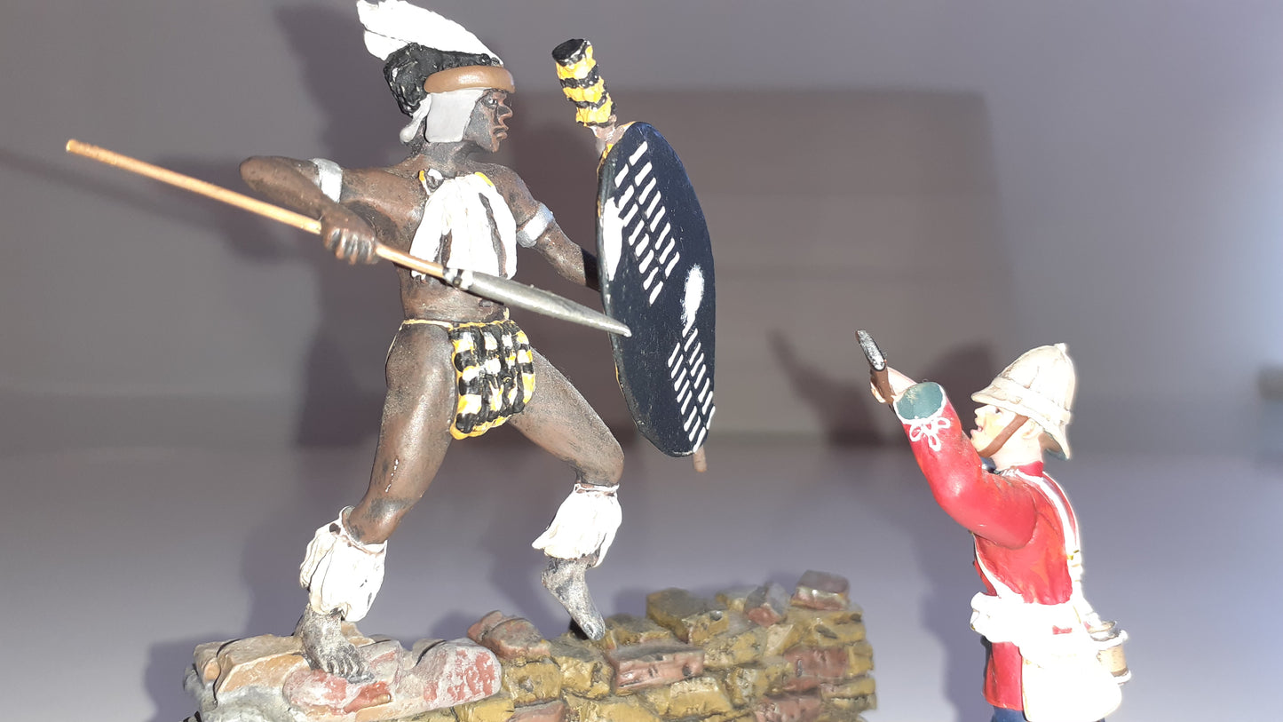 Britains 20116 Zulu war 24th foot Thrust Fight For Kraal 8 1:32 2013 wdb
