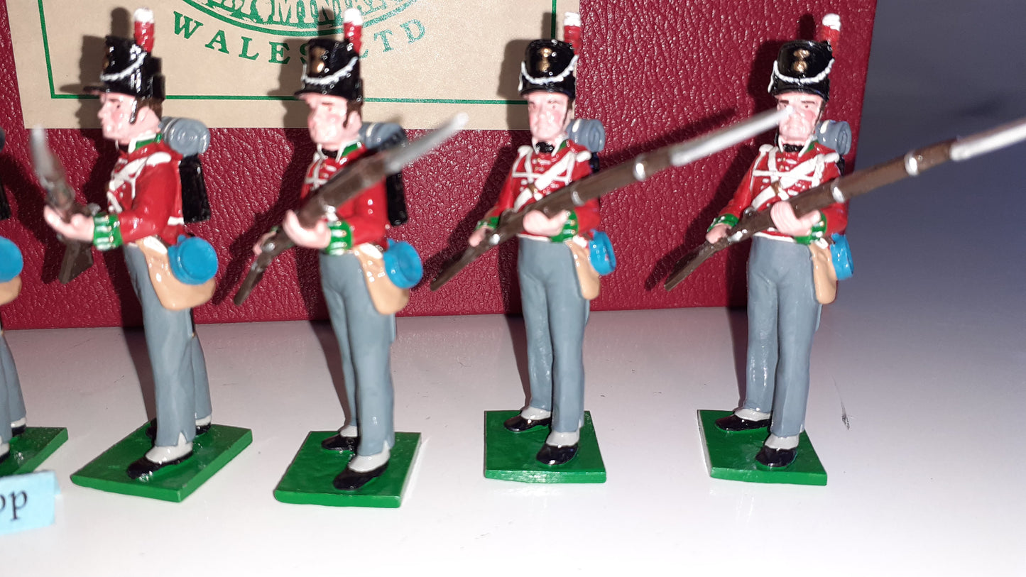 trophy miniatures 1991 British Infantry Ready Napoleonic Wa5 1:32 metal box S2B