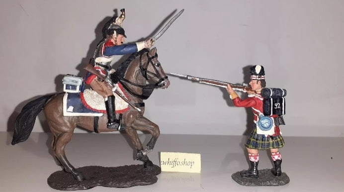 Britains 17257 Cuiraissier Versus 92nd Highlander Waterloo 2001 boxed S8
