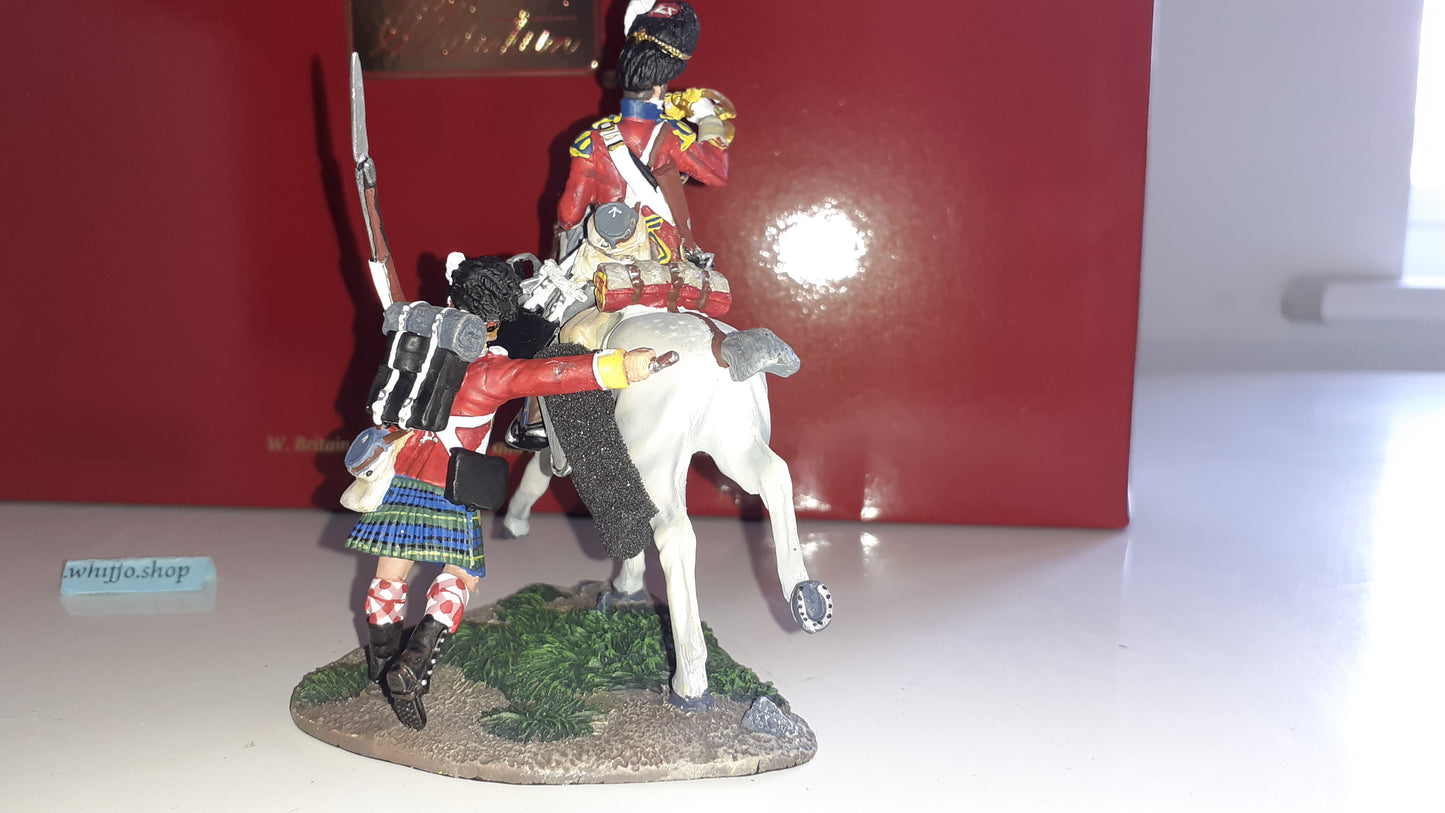 Britains 36061 Napoleonic Scots Grey Gordon Highlander waterloo 2009 1:32 S754