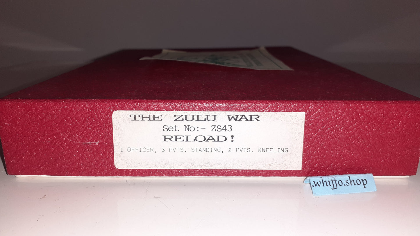 early trophy miniatures 1991 Zulu Wars 24th Foot Reload Zs43 1:32 metal box S2