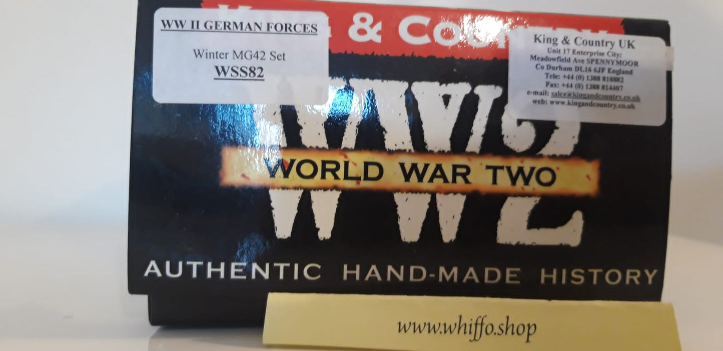king and country Ww2 German Winter Mg42 Team Wss82 1:30 metal boxed Wdb