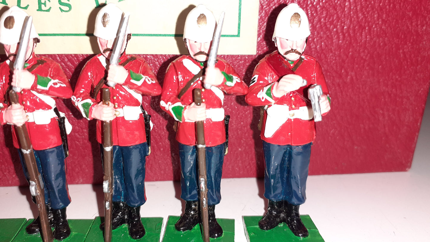 early trophy miniatures 1991 zulu war 24th foot zs49 Fix Bayonets 1:32 box S2