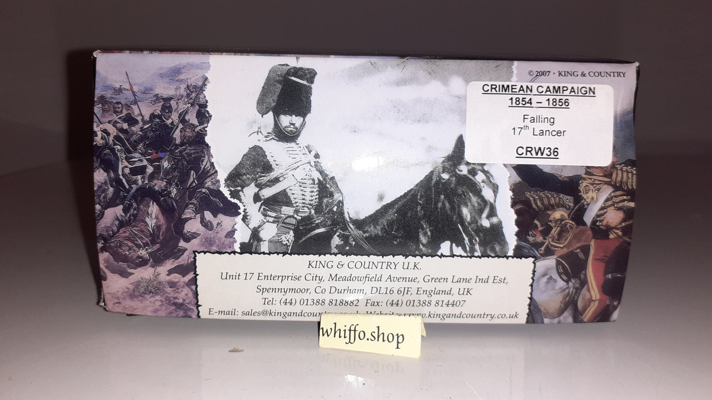 King and country Crimean War Falling 17th Lancer boxd 1:30 Crw36 S555