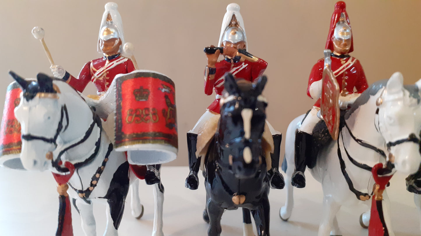 Britains limited edition life guards mounted band 1995 5195 Set 1 Mib s4