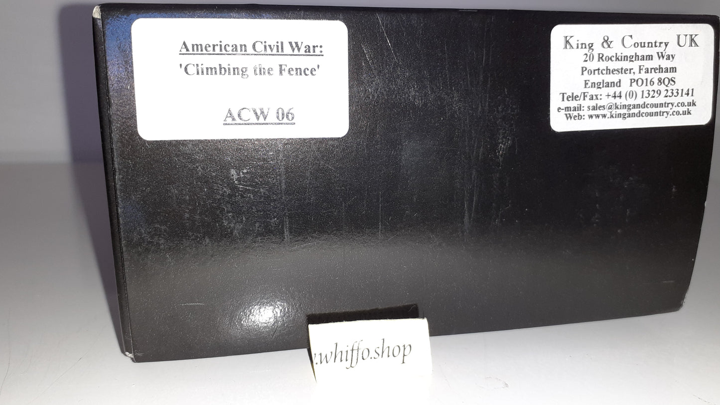 king and country Acw Confederate union Fence Acw06 1:30 metal boxed Wdb