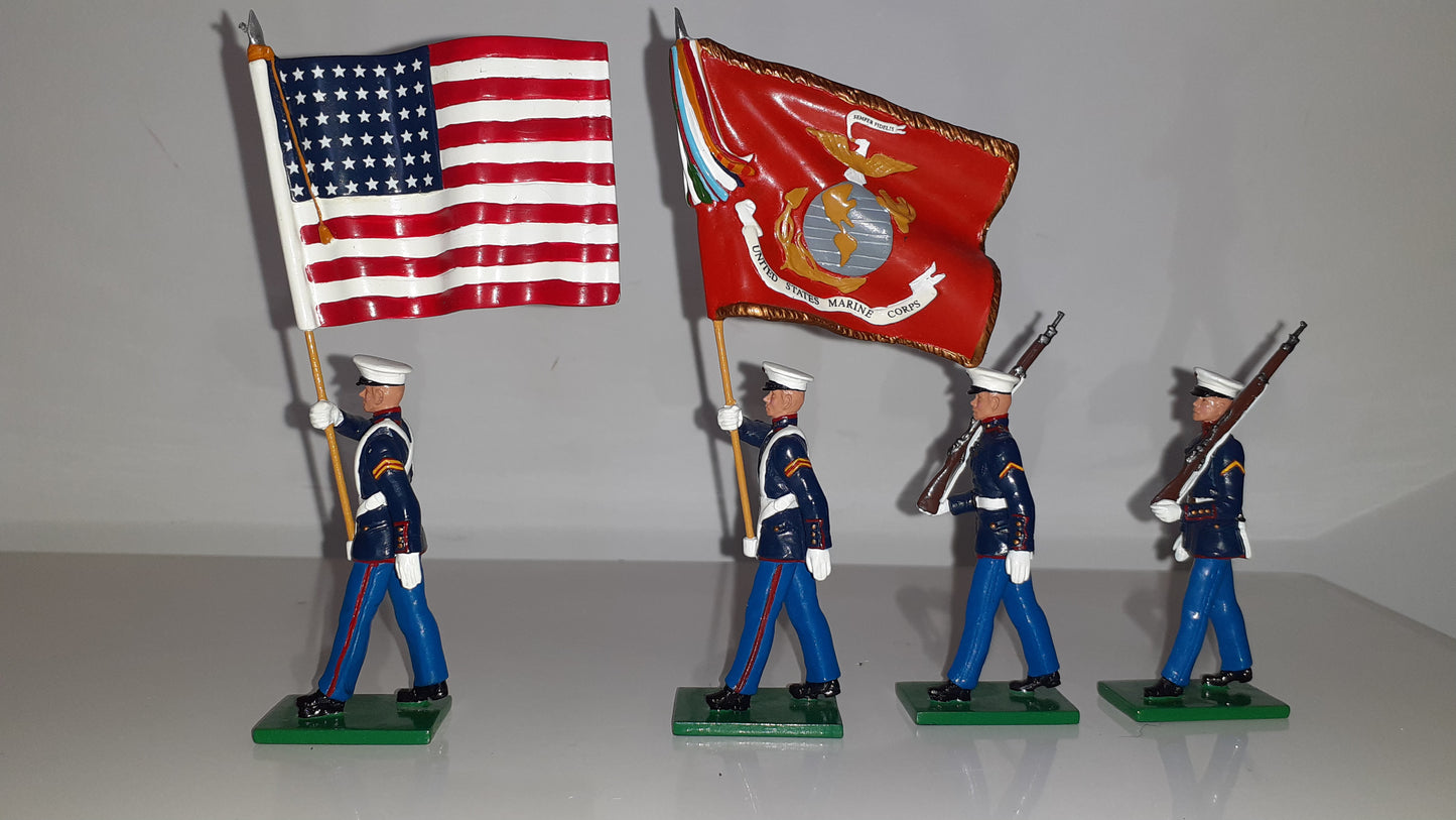 BRITAINS 17917 Usmc US Marines Color Party 2007 Limited edition 1:32 s8